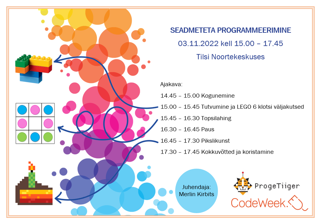 11.10-03.11.2022 ProgeTiigri Tulevikutegijate ja Code Week´i ...